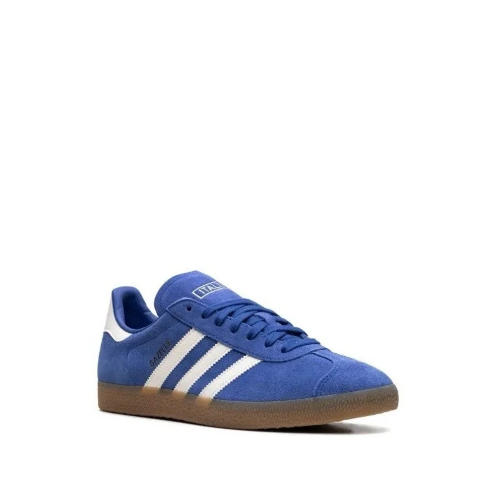 Adidas Gazelle Italia Men's Size 7 Suede Royal Blue/Gum ID3725‎ Italy